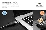 Creative Pebble V2 - Minimalistic 2.0 USB-C Powered Desktop Speakers, 3.5 mm AUX-in, Up to 8W RMS Power for Computers and Laptops, Type-A Adapter Included and Extended Cable (Black)