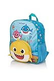 AI ACCESSORY INNOVATIONS Baby Shark Kids Backpack – 14” Toddler & Preschool Bag with 3D Shark Face, Adjustable Straps & Mesh Pockets – Official Pinkfong Baby Shark School Bag for Boys & Girls