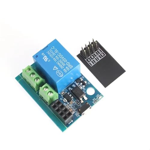 MFJVHOVK Wireless WiFi Module ESP01 Things Smart Home Remote Control Switch Phone APP ESP-01 ESP8266 ESP-01/01S 5V WiFi Relay Module(Board with ESP-01)