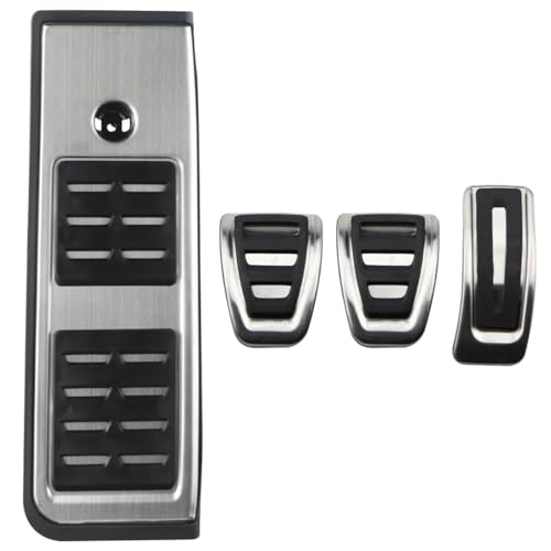 MadLoN Fit for Audi A4 B9 2016-2019,Car Pedal Pads,Aluminum Auto Foot Pedal,Nonslip Car Pedal Pads,Auto Accessories (Black)