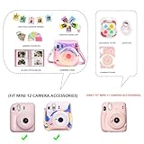 WOGOZAN Kit for Fujifilm Instax Mini 11 Accessories (Mini 11 Case/Album for Mini 3-Inch Film/Selfie Mirror/Photo Frames/Photo Stickers & Others) (Transparent Symphony) (No Camera)