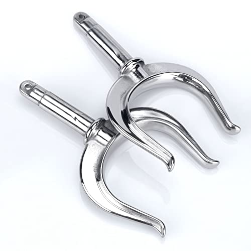 Marinebaby 316 Stainless Steel Boat Oarlock, Rowlock Oar Socket for Small Boat Dinghy Canoe,Dinghy, Lifeboat（2PCS） (U Cup Oarlock Support)