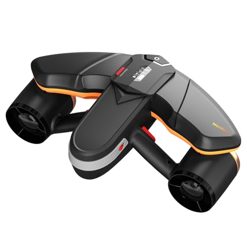 Sublue Navbow+ Smart Professional Underwater Scooter Dual Motors with Action Camera Mount 3 Gear Speed 2m/s 60 Minutes 40M Swimming Pool Diving Snorkeling water scooter for adults (Navbow Plus Orange)