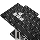 Replacement Backlit Keyboard for ASUS TUF A15 F15 FA507 FX507 FX507R A17 FA707 F17 FX707 & TUF Dash F15 FX517 Series Laptop with Per-Key RGB Colorful Keyboard US Layout