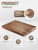 TIDITA Acacia Stove Top Covers for Electric Stove - Noodle Board for Gas Stovetop - Stove Top Covers for Gas Burners - Wooden Kitchen Sink Cover for Counter Space & Decorative Tray (Walnut, 30" x 22")