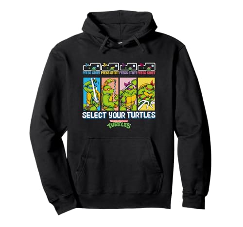 TMNT Retro 16-Bit Video Game Select Your Turtles Pullover Hoodie