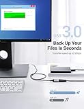 AINOPE 2 Pack USB Extensions Cable High Speed USB 3.0 Extension Cord Type A Male to Female Sturdy Braided Material Fast Data Transfer Compatible with USB Keyboard,Mouse,Flash Drive,Grey,6.6FT+6.6FT