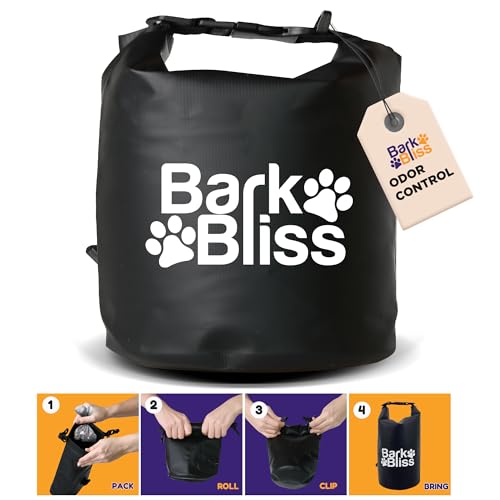 BarkBliss Leak-Proof Dog Poop Bag Holder, Dog Waste Bag Holder for Active Dog Owners - Suitable for All Dog Sizes