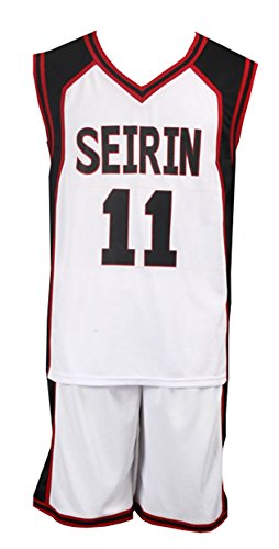 ZYHCOS Summer Sportswear Basketball Mens Jersey Uniform Full Sets (Medium, NO.11 White)