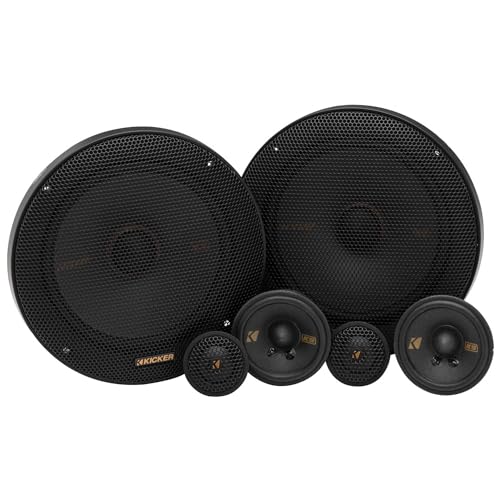 Kicker 51KSS365 KS-Series 6.5" Woofer, 2.75" Midrange and 1" Tweeter, 3-Way Component System, 4-Ohm, Pair