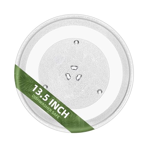 Gemroom 13.5" Microwave Turntable Plate Compatible with Frigidaire 5304509621, 13 1/2 inch Replacement Microwave Glass Plate for GE WB49X10002 WB63X28931 and DE74-20016B Samsung Microwave Glass Tray