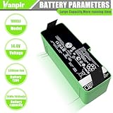 1800LI Replacement Battery for iRobot Roomba 500 600 700 800 900 Series Compatible with Roomba 960 981 970 965 801 805 850 860 890 891 895 695 690 685 680 677 675 671 670 665 652 640 614 615 4376392