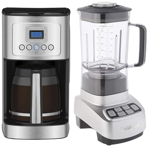 Cuisinart 14-Cup Coffee Maker, Velocity Blender, Ultra White Bundle