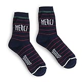 Intype French Bonjour Fashion Socks Womens 5pairs