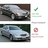 Aresparts Compatible with Mercedes Benz 2007 2008 2009 W211 Facelift E-Class E320 E350 E550 E63 AMG Sedan Front Bumper Grille Gloss Black Replacement grill