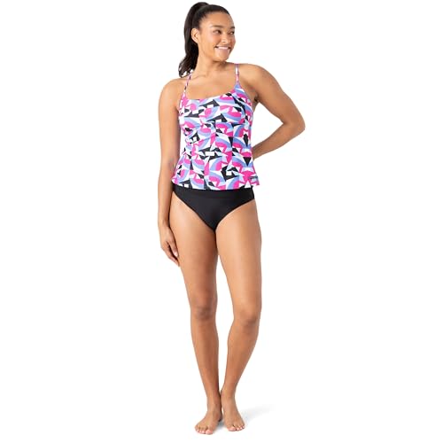 Spyder Women's Standard 2-PC Bikini Swimsuit Set – UPF +, Quick Dry, Tummy Control, Tankini Bathing Suits, Warm, X-Large