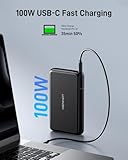 HenHot 100W Power Bank, 30000mAh Laptop Portable Charger USB-C PD Fast Charging Laptop External Battery Pack for Dell,MacBook,HP,Asus,Lenovo,Steam Deck,Switch,iPhone,Galaxy, iPad and More