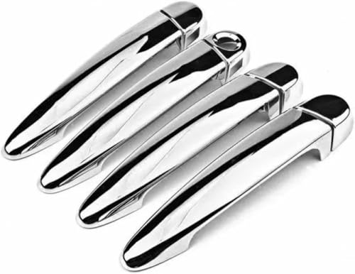 YYSMSR Car Door Handle Cover Trim for BMW 3 Series E90 2005-2012 Chrome Car Side Door Handle Cover Exterior Protective Accessories Stickers