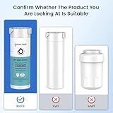 GLACIER FRESH Water Filter Compatible with XWFE (Built-in CHIP), Replacement for GE XWFE, XWF Refrigerator Water Filter NSF/ANSI 53 Certification Pack of 3