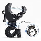 Belicheto 2 Pack Bike Flashlight Holder, Universal Flashlight Mount Holder 360º Rotation, Mount Bicycle Mounting Bracket Flashlight Holder Torch Clip for Cycling, Riding