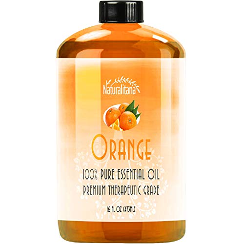 Naturalitana Sweet Orange Essential Oil (16oz Bulk) – Aromatherapy Sweet Orange for Diffuser, Soap, Bath Bombs & Candles – Therapeutic Grade Essential Oil