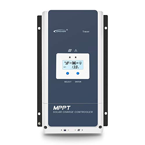 EPEVER 80A MPPT Solar Charge Controller 12V/24V/36V/48V DC Automatically Identifying System Voltage Max.PV 150V Solar Panel Regulator (Tracer 8415 an)