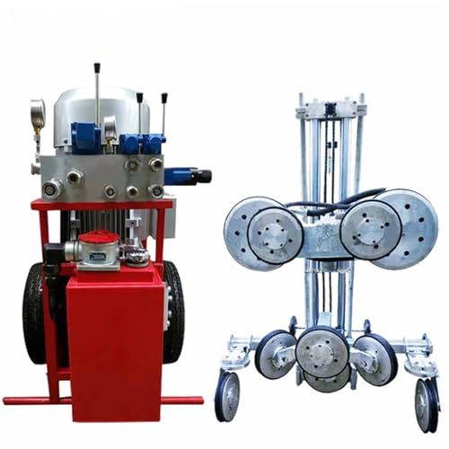 Hydraulic Diamond Wire Saw Machine for Concrete & Granite Cutting | Heavy Duty Wire Saw Cutter for Stone, Marble, and Concrete Block Cutting