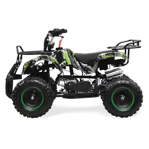 UDHIOPW 49CC Mini Kids ATV Four-Wheeler Motorcycle Off-Road Sand Vehicle 2-Stroke Quad Bike Terrain Car, Large