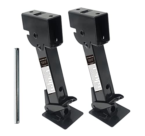 Pair of Trailer Stabilizer Jacks Telescoping RV Camper Accessories for Travel 450kg(1000 Lbs) Capacity Each, 11.5"-18"