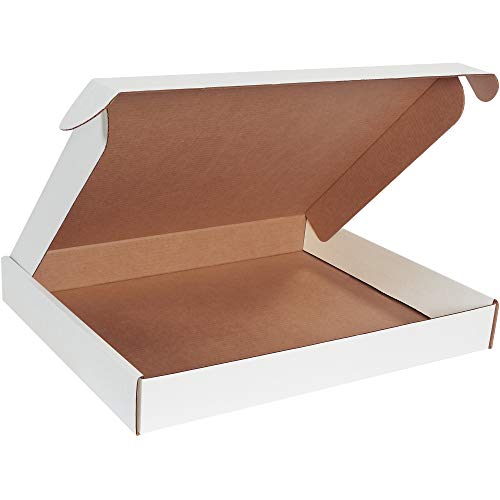 Aviditi White Corrugated Cardboard Deluxe Literature Mailer Box, 22" L x 18" W x 2 3/4" H, Pack of 25, Crush-Proof, for Shipping and Mailing UPS, USPS and FedEx