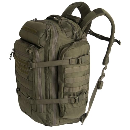 First Tactical Specialist 3-Day Backpack 56L, Large Assault Military Molle Rucksack, Survival Go Bag, OD Green