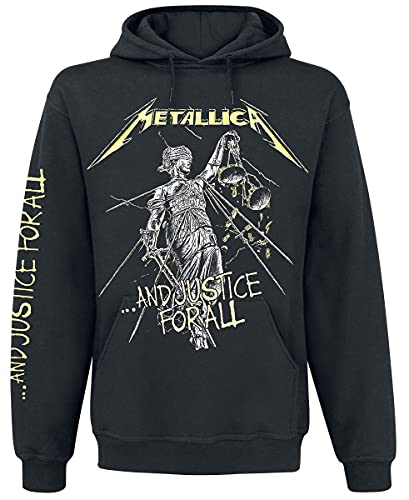 Metallica Justice For All Tracks Men39;s Pullover Hoodie Black