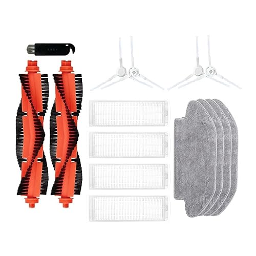 ORCOW Compatible with Xiaomi Mijia Robot Vacuum STYJ02YM/3C/B106CN Spare Parts Main Brush Side Brush Hepa Filter Mop Cloths