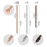 YOTNUS 20 Pcs Copper Nails for Killing Trees, Stumps & Roots - 3.5 Inch Long Come with Steel Nails Drill Nails Enabling the Copper Nails to Drive Into the Stump Without Bending (3.5 Inch, 20 Pcs)