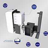 Jewaytec Automatic Liquid Hand Sanitizer Dispenser Wall Mounted, Commercial Touchless Soap Dispenser, Refillable Sensor Hands-Free Dispenser for Office Hotel School Restaurant, 33oz/1000ml