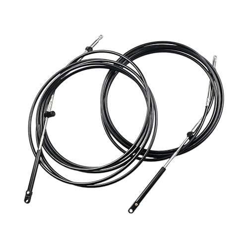 XTSZHDSL 2pcs Throttle and Shift Cables CC17910 Compatible for Mercury Mariner Outboard Motor GEN I Throttle Cable (10FT)