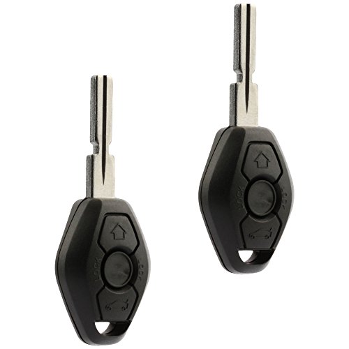 Car Key Fob Keyless Entry Remote fits BMW 3, 5, 7 Series, M3, M5, M6, Z3, Z4, Z8 (LX8FZV, 6955750), Set of 2