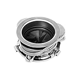 Garbage Disposal Flange, 3 Bolt Mount Stainless Steel Kitchen Sink Flange Kit with Splash Guard for 3 1/2 Inch Standard Sink Drain Hole, Sink Food Waste Disposer Installation kit