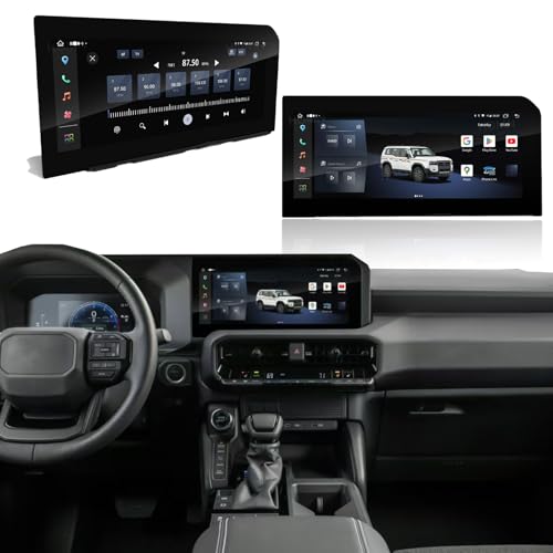HOMN Car Radio 12.3 Inch Stereo for Toyota Land Cruiser Prado J250 LC250 2024 Android GPS Navigation Support Carplay & Android Auto WiFi DSP 4G Audio Multimedia Play (8Core 4+64G)