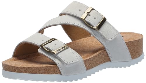 MUK LUKS Women's Poppy Sandal, White, 11