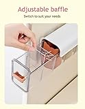 Socks Underwear Wall Mount Drawer Organizer, Switchable 6 Cell Drawer Acrylic Organizers Self-Adhesive Anti Dust Storage Boxes for Clothes Socks Lingerie Underwear Ties (Ivory white)