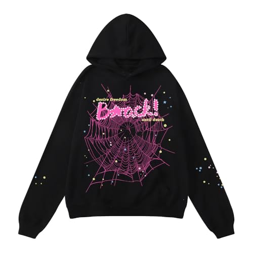Hip Hop Spider Hoodies Set Y2k Hoodie Tracksuit Pullover Sweatshirt for Women Men Matching Hoodies for Couples