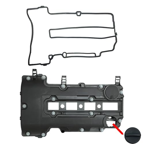 NOVAPARTS Engine Valve Cover with Gaskets & Bolts & Oil Filler Cap Set for 2011-2021 Chevrolet Chevy Cruze Sonic Volt Trax Buick Encore Cadillac ELR 1.4L 264-968 25203036 25198874 55573746 25198498