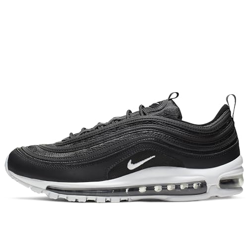 Nike Men's Air Max 97 Trail Running Shoes, Black/White, 8.5