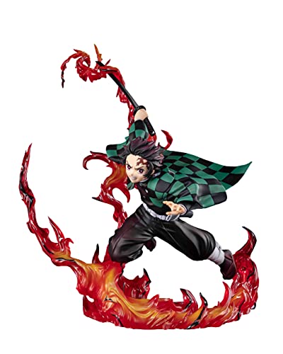 TAMASHII NATIONS - Demon Slayer: Kimetsu no Yaiba - Tanjiro Kamado Total Concentration Breathing, Bandai Spirits FiguartsZERO Collectible Statue