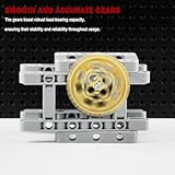 Technical Gears Axles Parts Pieces - Gearbox Bulding Block Classic Bulk Compatible with Cars Bricks Motor Gears Wheels Chain Tires, Ball Universal Joints Shock Absorber Connector Gears Parts Toys