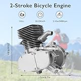 UBESTBOARD Bicycle Motor Kit 100cc 2 Stroke Engine Motorized Bike Motor Kit for 26"-28" Bicycles Petrol Gas Powered Bike Motor Kit Upgrade with Digital Speedometer & 3L Fuel Tank