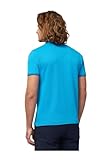 Harmont & Blaine LNL010021148 Short Sleeve Polo Shirt with Contrasts, Turquoise, Large