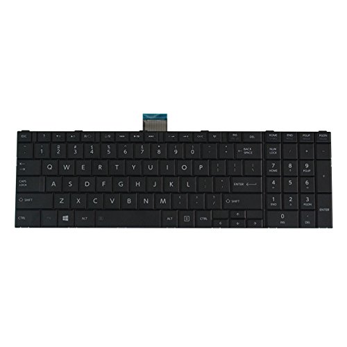 New Laptop Keyboard Replacement for Toshiba Satellite C70-B C70D-B C75-A C75D-A C75D-B, US Layout Black Color