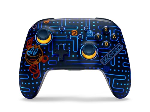 PowerA Enhanced Wireless Controller for Nintendo Switch with Lumectra - PAC-MAN Neon Arcade, Gamepad, Game Controller, Bluetooth Controller, Rechargeable